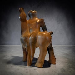Kijk Look Horseman Horse Bronze Figurative Sculpture Animal In Stock