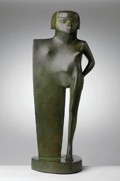 La Fillette Little Girl Bronze Sculpture Female Figure