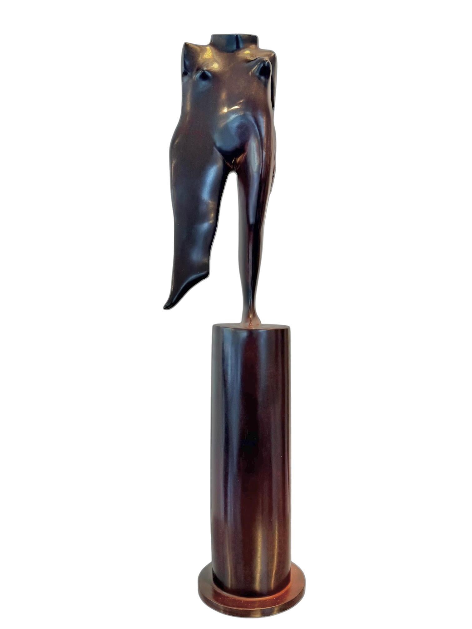 La Gamba Bronze Sculpture Torso Standing Female Figure Girl Woman