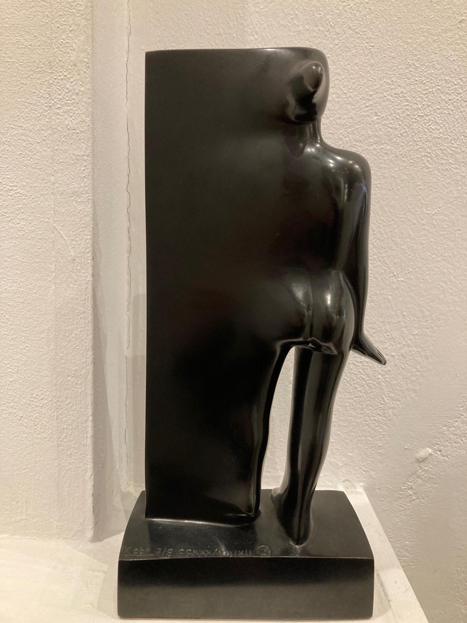 La Porta Bronze Figurative Skulptur Braun  Geometrisches zeitgenössisches auf Lager (Zeitgenössisch), Sculpture, von KOBE