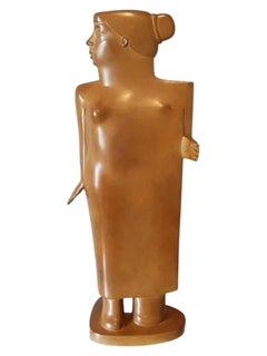La Regiseusse Bronze Sculpture Female Figure Lady Woman Standing