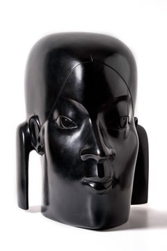 Les Deux Faces The Two Faces Bronze Sculpture Contemporary En stock
