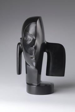 Meisje met Staartjes Escultura de Bronce Niña con Coletas Retrato En Stock