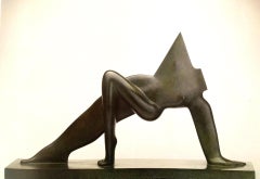 Palestra Bronze Sculpture Female Figure Torse Torso Contemporary