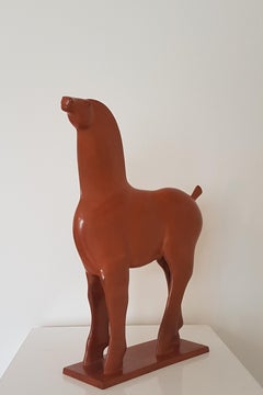 Ruina Cavallo Castrato Caballo Bronce Escultura Animal Contemporáneo En Stock