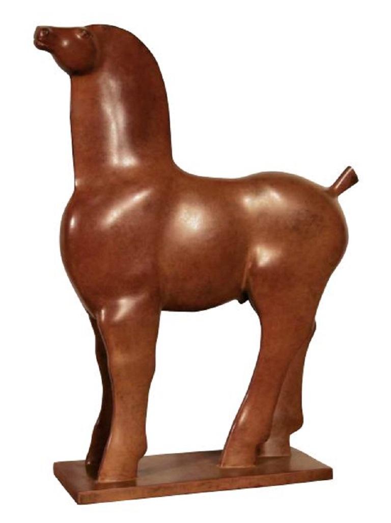 KOBE Figurative Sculpture - Ruin Cavallo Castrato Horse Bronze Sculpture Animal Contemporary In Stock 
