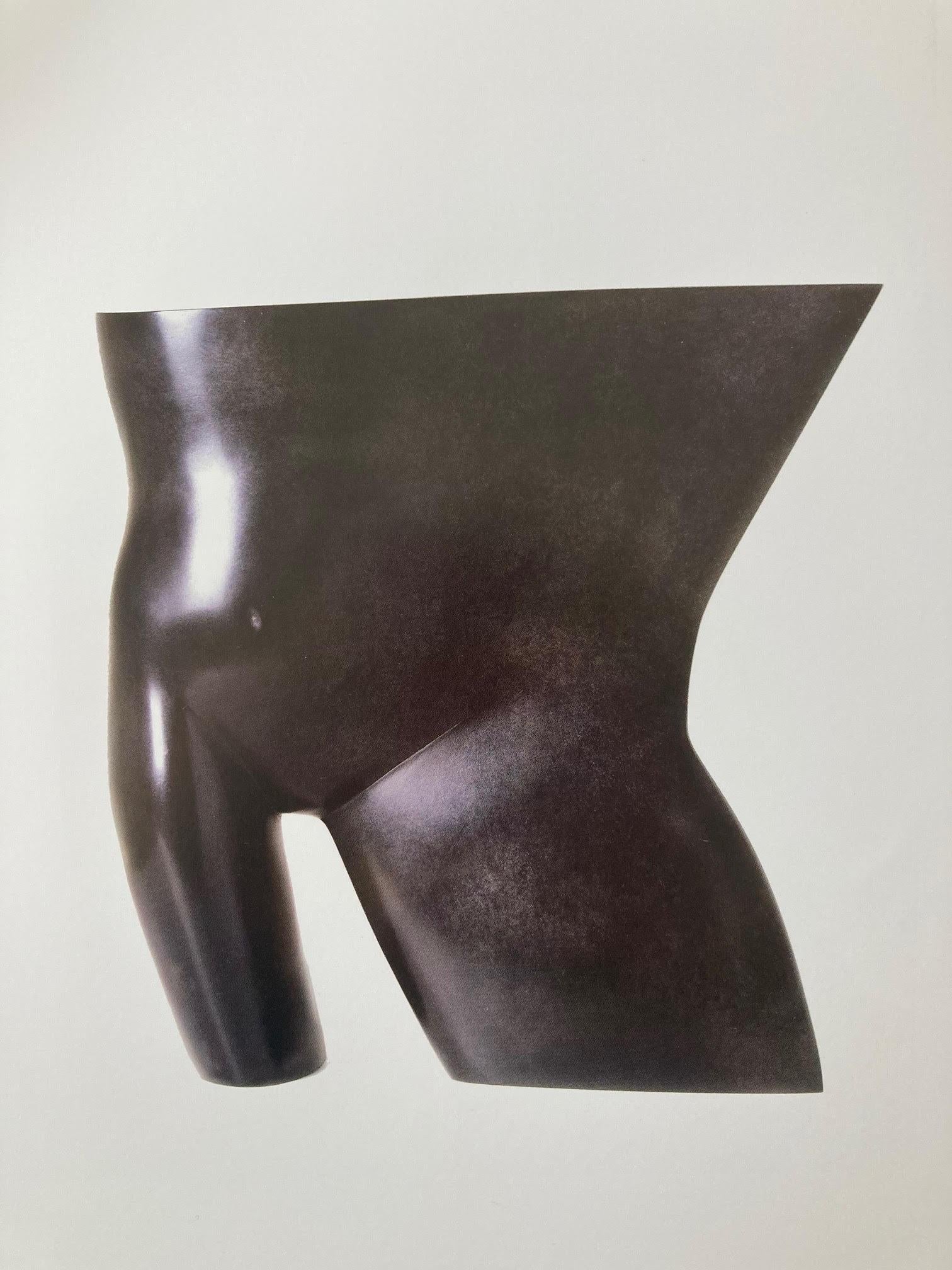 KOBE Figurative Sculpture – Tors Bronze-Skulptur Torso, schwarzer Körper 