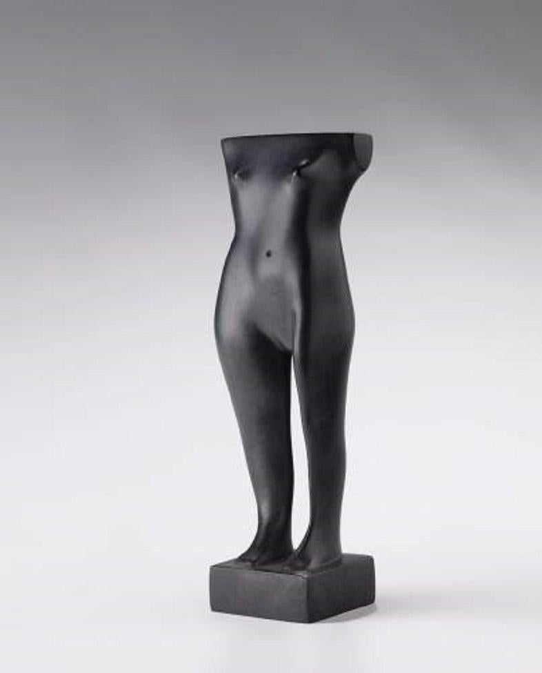 Torsje Small Torso Bronze Sculpture Female Nude Figure