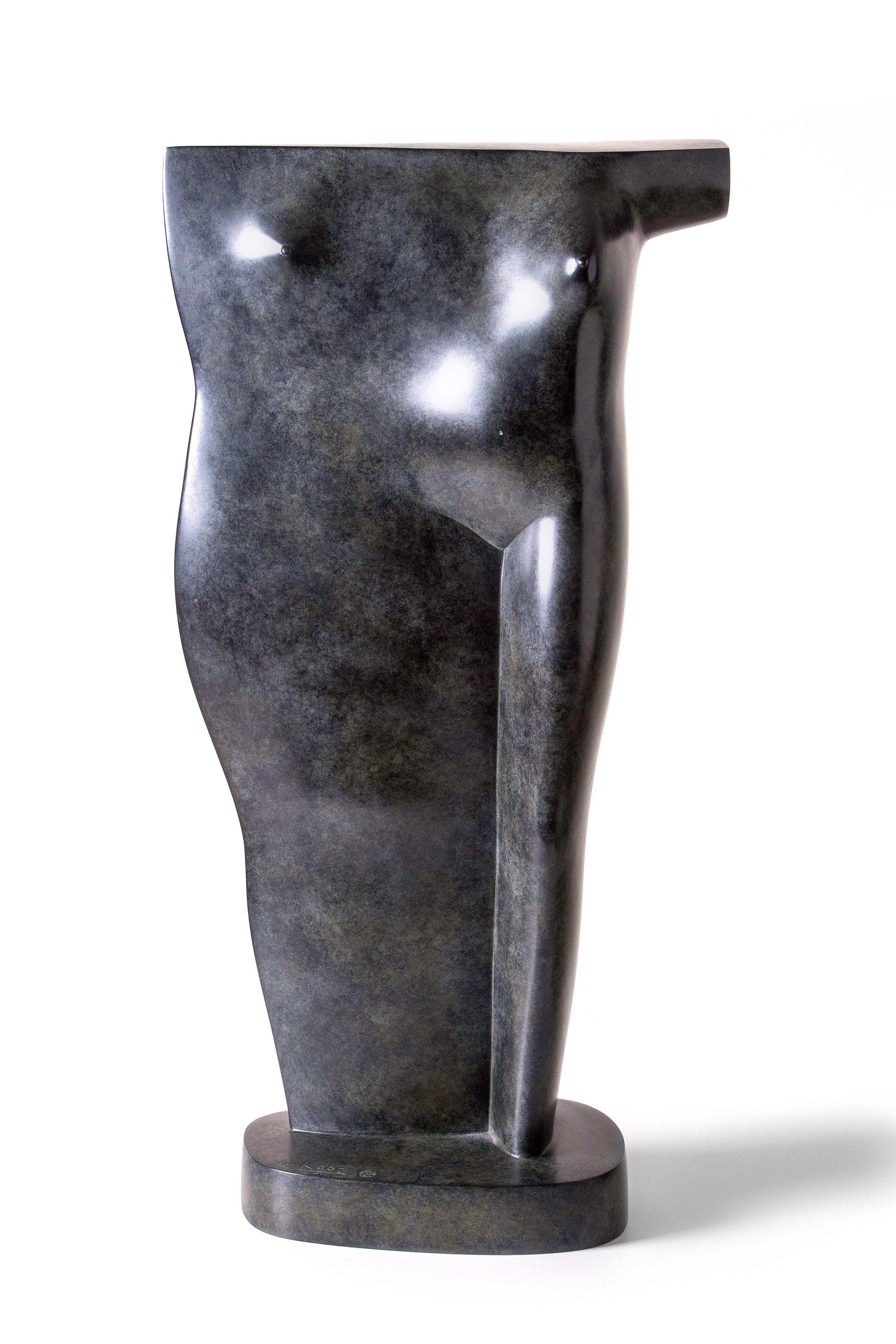 Zeitgenössische Torso-Bronze-Skulptur, weiblicher Akt, stehende Figur