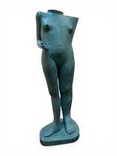 Venus Bronze Sculpture Standing Figure Female with Arm Hand Torso Torse Nude