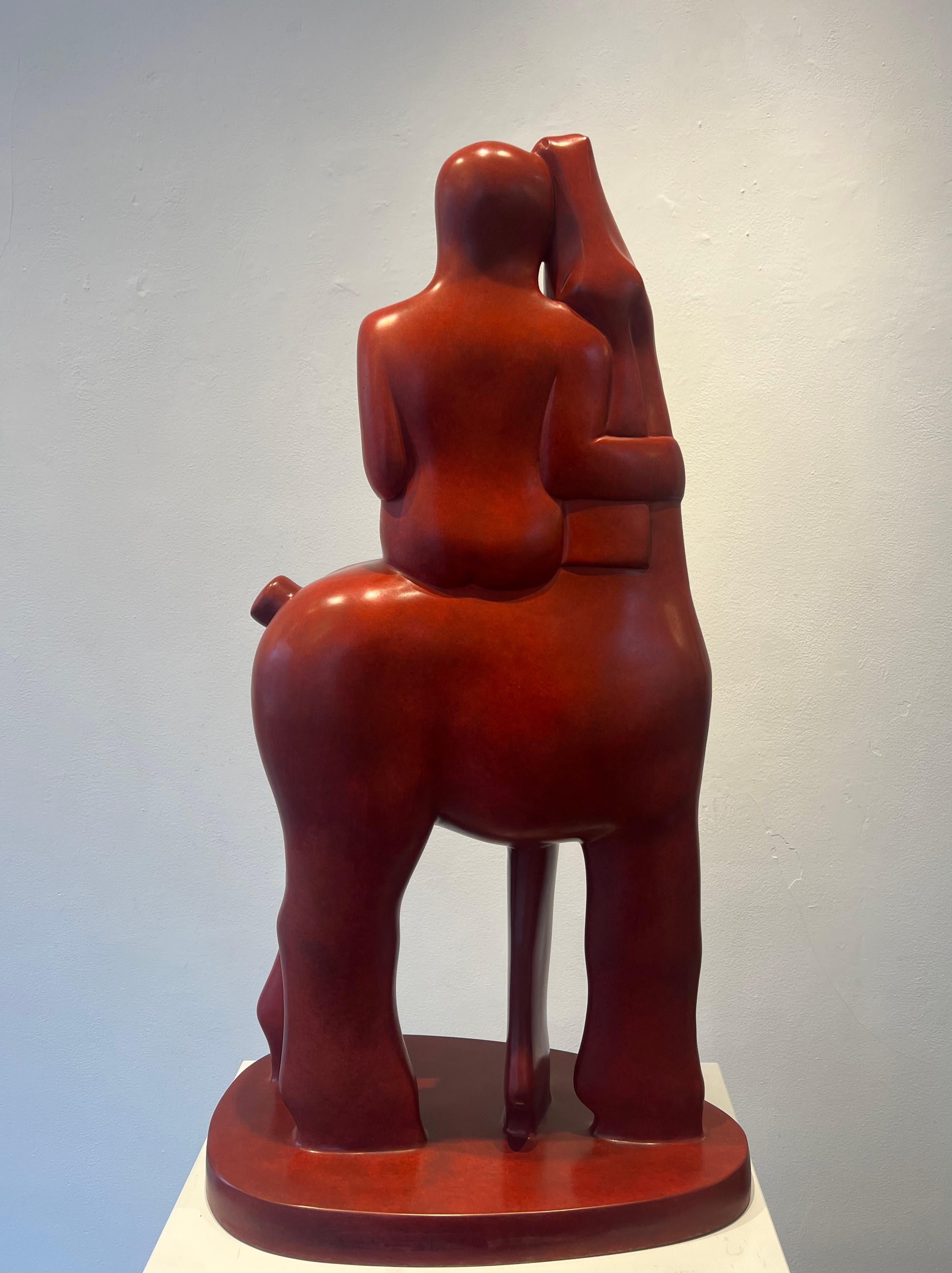 Voor Eeuwig Vriendjes Escultura Bronce Amigos Caballo Hombre Amistad In Stock - Sculpture de KOBE