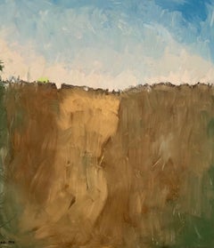 ‘Brown Hills’ Oil On Canvas  Contemporary  Natural Landscape 48" x 55" By Kobi