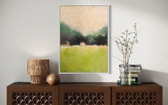 Casas en Galilea" de Kobi Raz - Exuberante paisaje verde con casas marrones