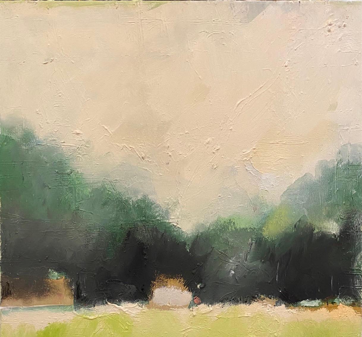 'Houses in Galilee' by Kobi Raz - Lush Green Landscape with Brown Houses For Sale 6