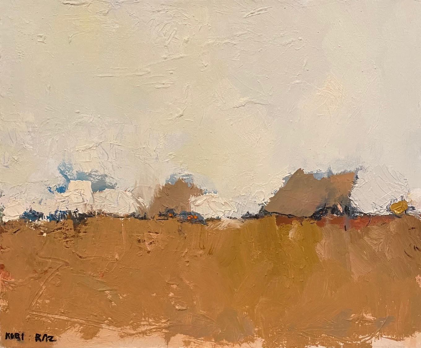 "Desert"  Contemporary Landscape Oil On Canvas 28" x 24" By Kobi