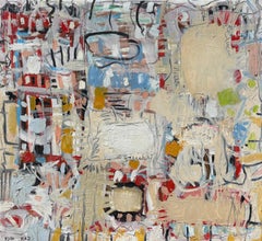"Urban Desert" - Contemporary Colorful Textured Desert Abstract in Earth Tones