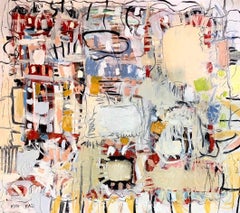 "Navada"  Contemporary Abstract Oil On Canvas 39 x 39 Inch  By Kobi Raz