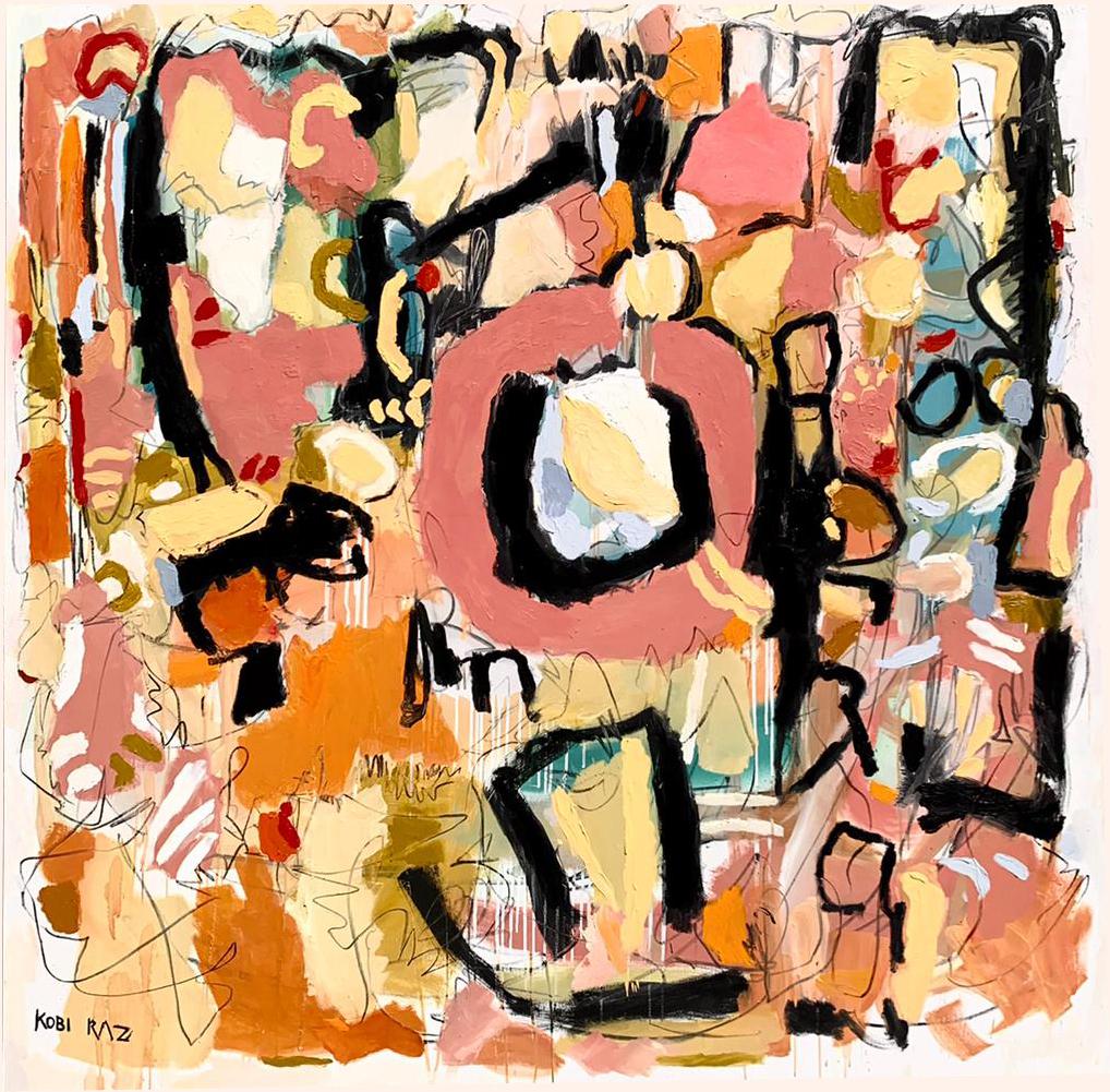Kobi Raz (israeliano, nato nel 1959)
"Cerchio Rosa" 2021
Pittura ad olio, tela, barella
L'artista ha firmato il dipinto in basso a sinistra.

Pink Circle" dell'acclamato artista israeliano Kobi Raz è un'ipnotica pittura astratta impressionista su