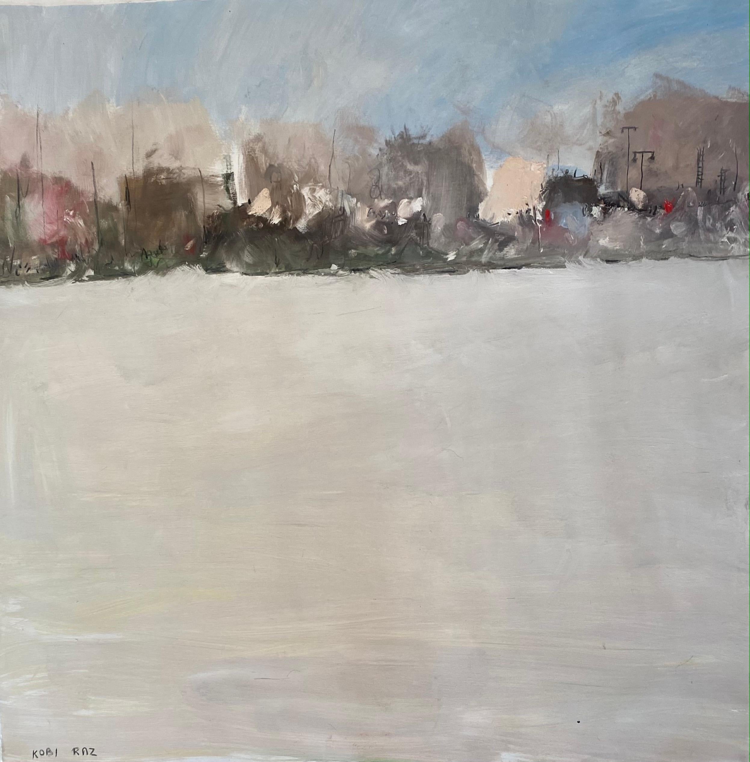Kobi Raz (israelí, nacido en 1959)
"El horizonte de la ciudad" 2023
Pintura al óleo, lienzo, barras de camilla
El artista firmó en la parte inferior izquierda del cuadro.

Sobre el artista:
Kobi Raz, uno de los artistas contemporáneos más destacados