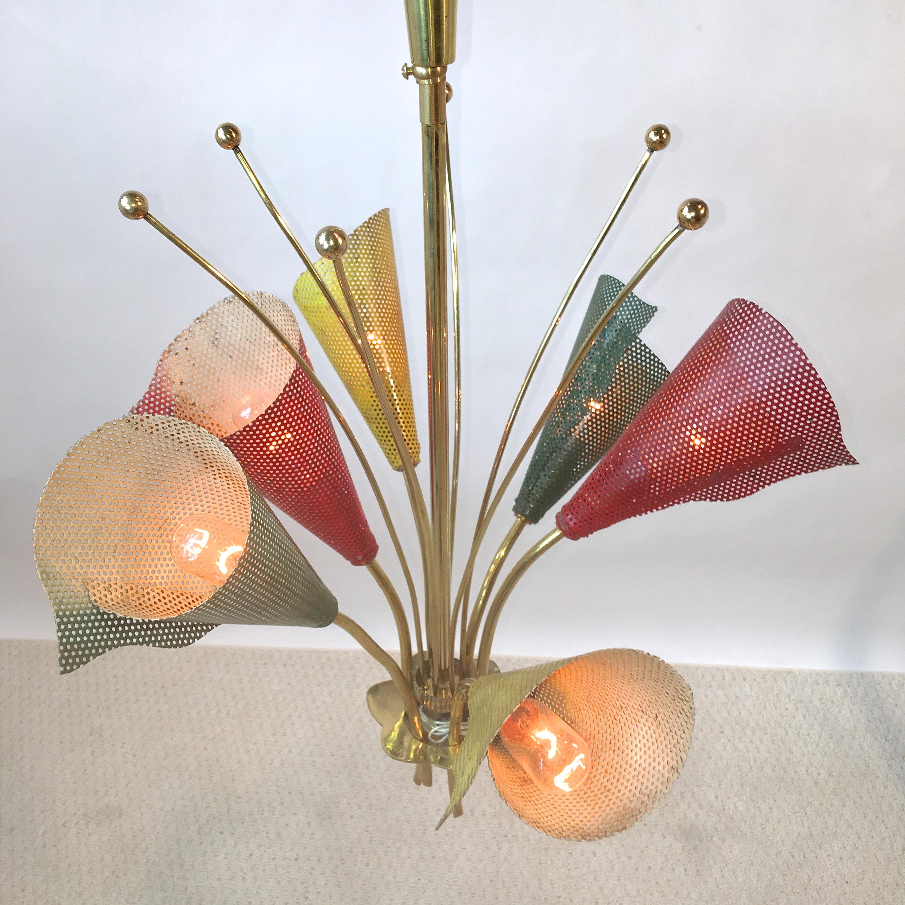 Mid-20th Century Kobis & Lorence Chandelier For Sale