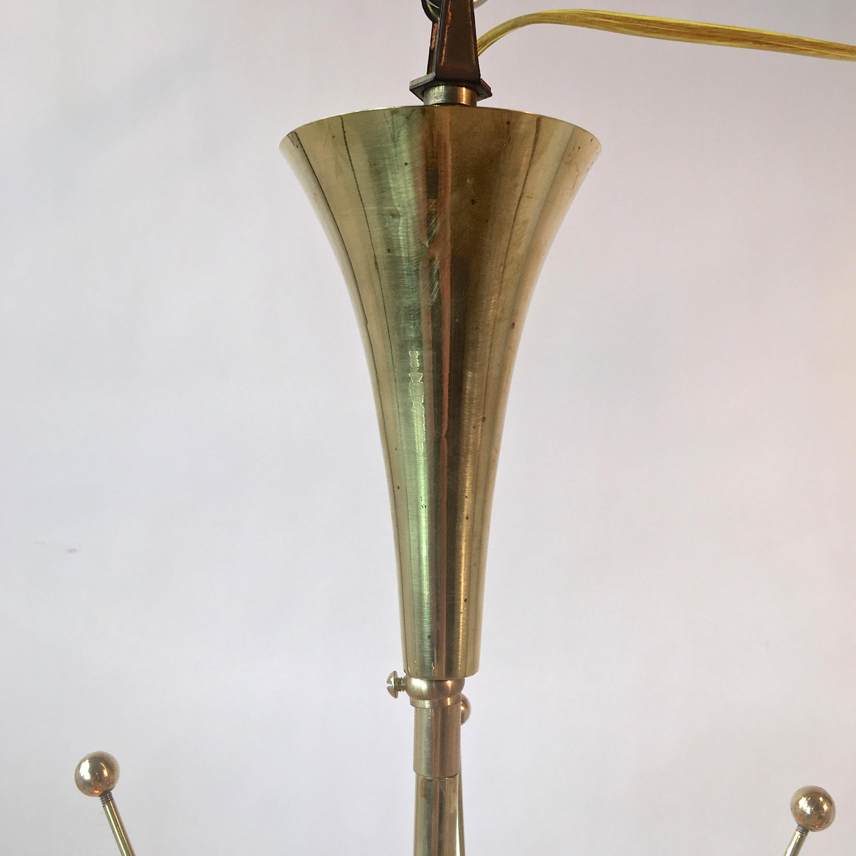 Brass Kobis & Lorence Chandelier For Sale