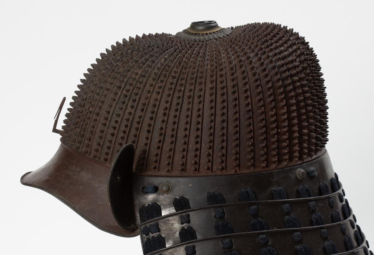 18th Century and Earlier Koboshi Kabuto 'Samurai Helmet' with Riveted Plates