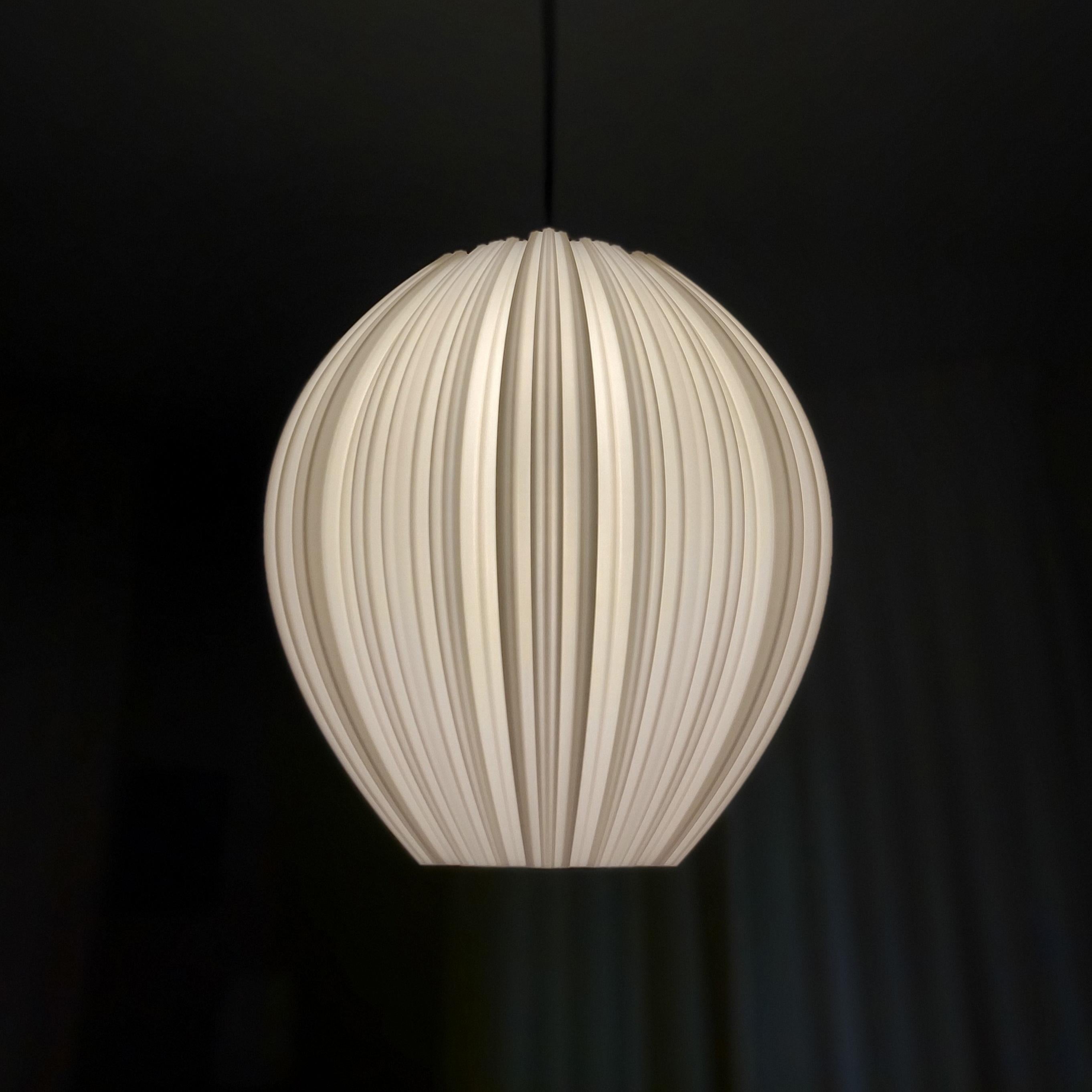 Organic Material Koch #1 Pendant Light White, Limited Edition 1/330 Swiss Design For Sale