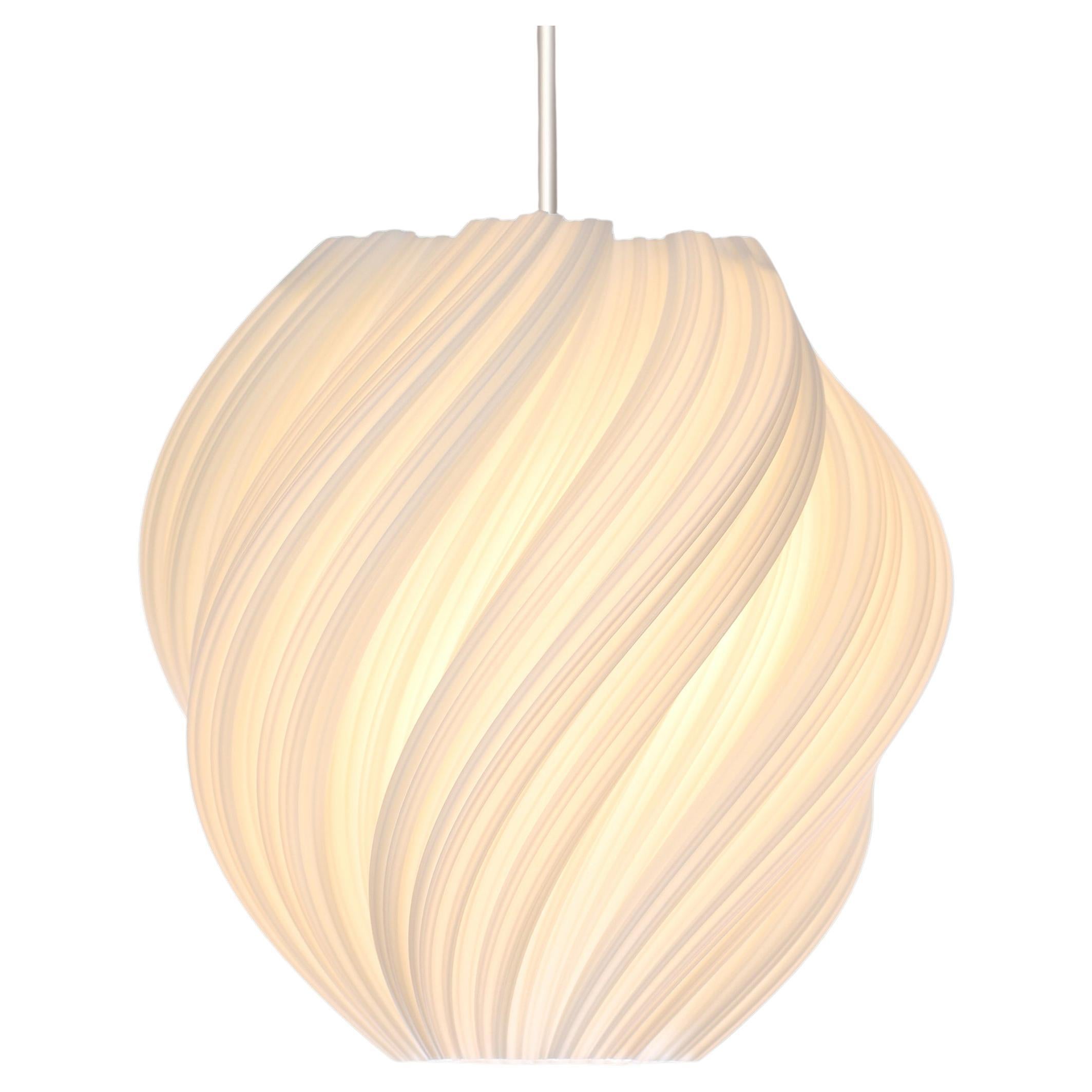 Koch #2 Anticlockwise Pendant Light Organic Contemporary Modern Lighting White