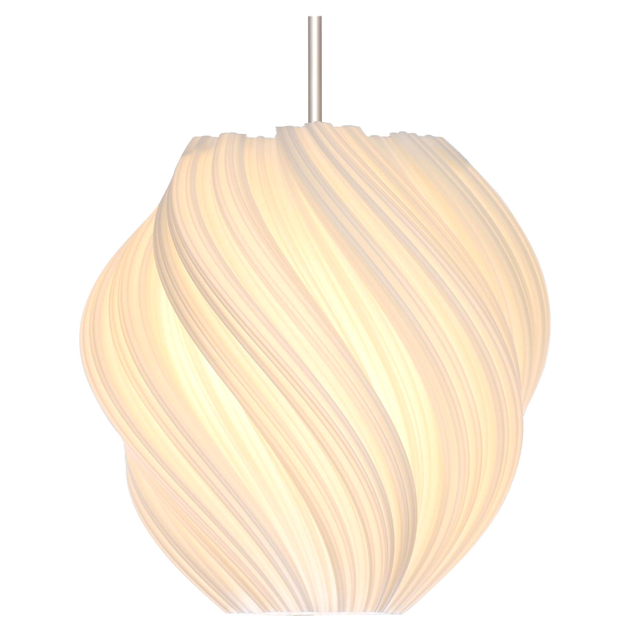 An original Swiss Design Pendant light from the second Koch series turned clockwise - A timeless design inspired by snowflake geometry - with certificate of authenticity and International Lifetime Warranty.

This high-quality lighting object is a