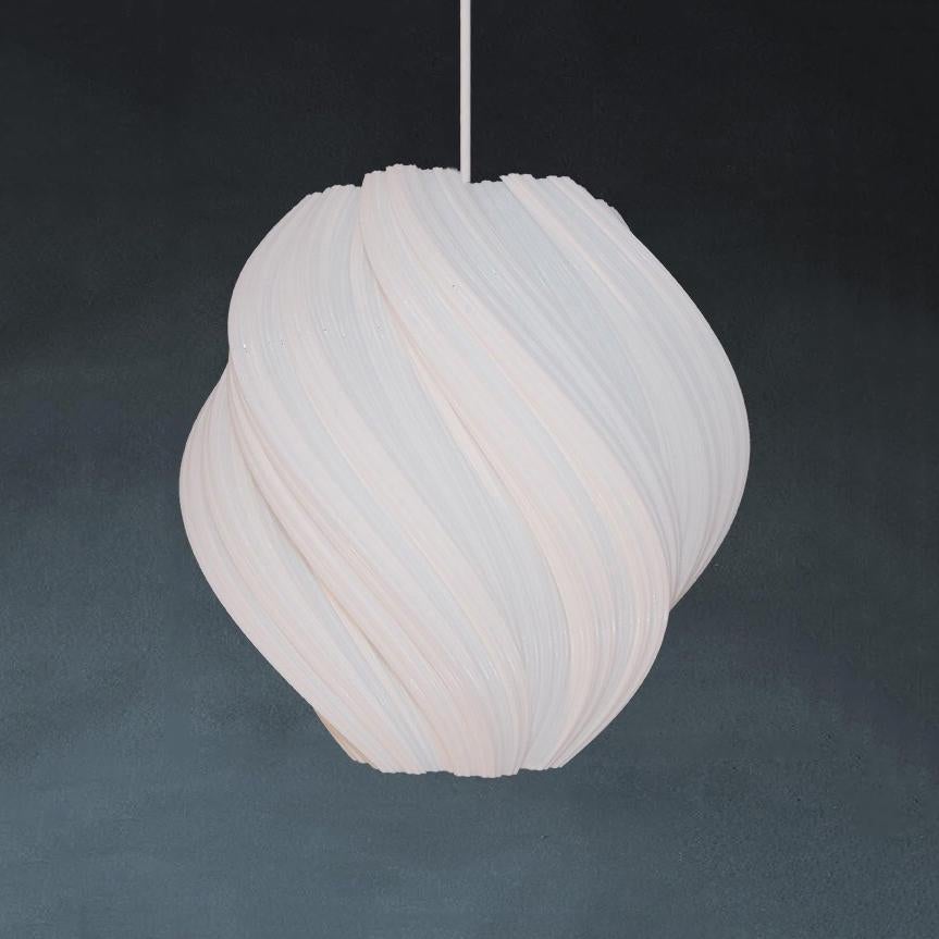 Koch #2 Clockwise Pendant Light Organic Contemporary Modern Lighting White 1