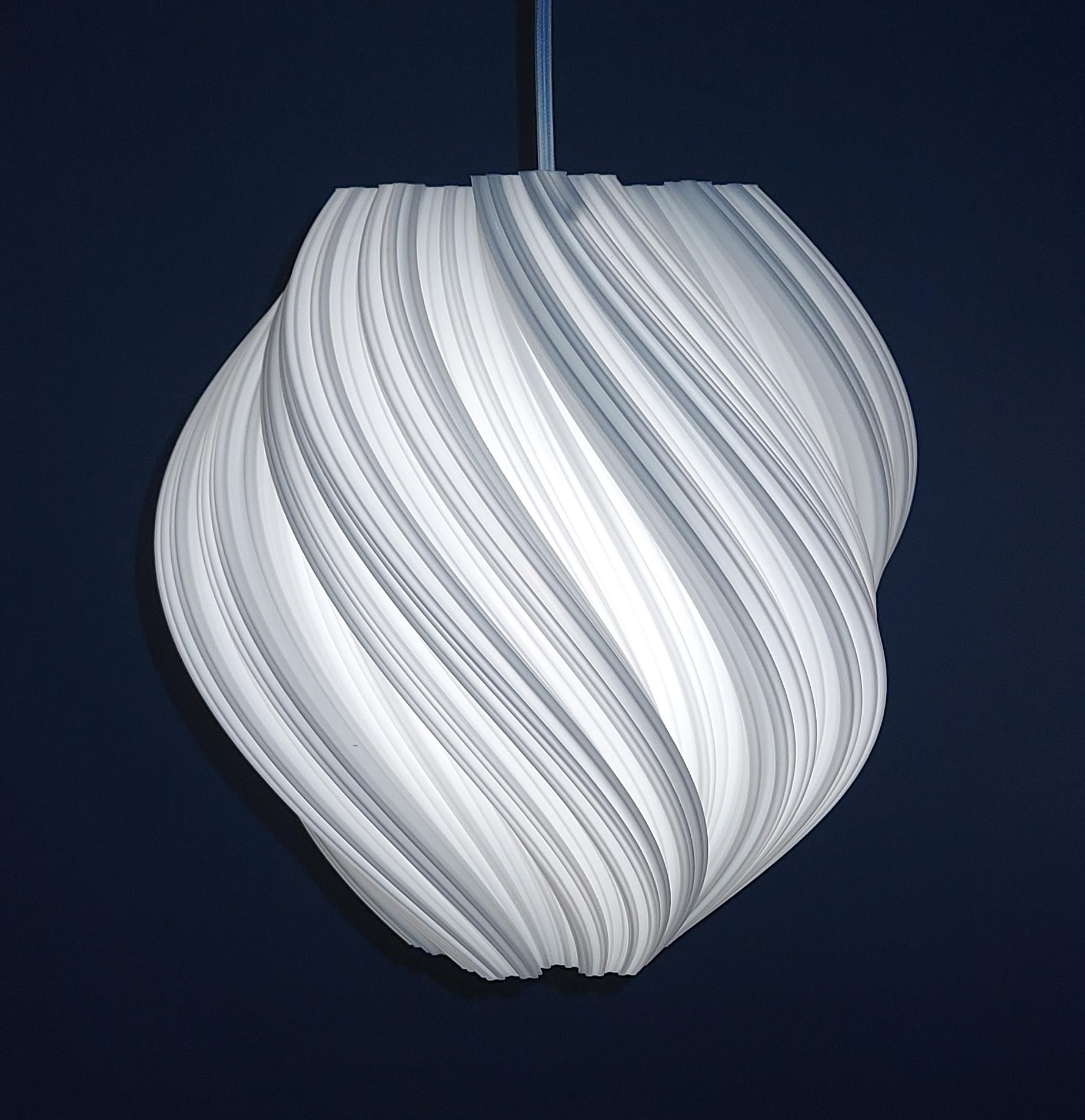 Koch #2 Clockwise Pendant Light Organic Contemporary Modern Lighting White 2