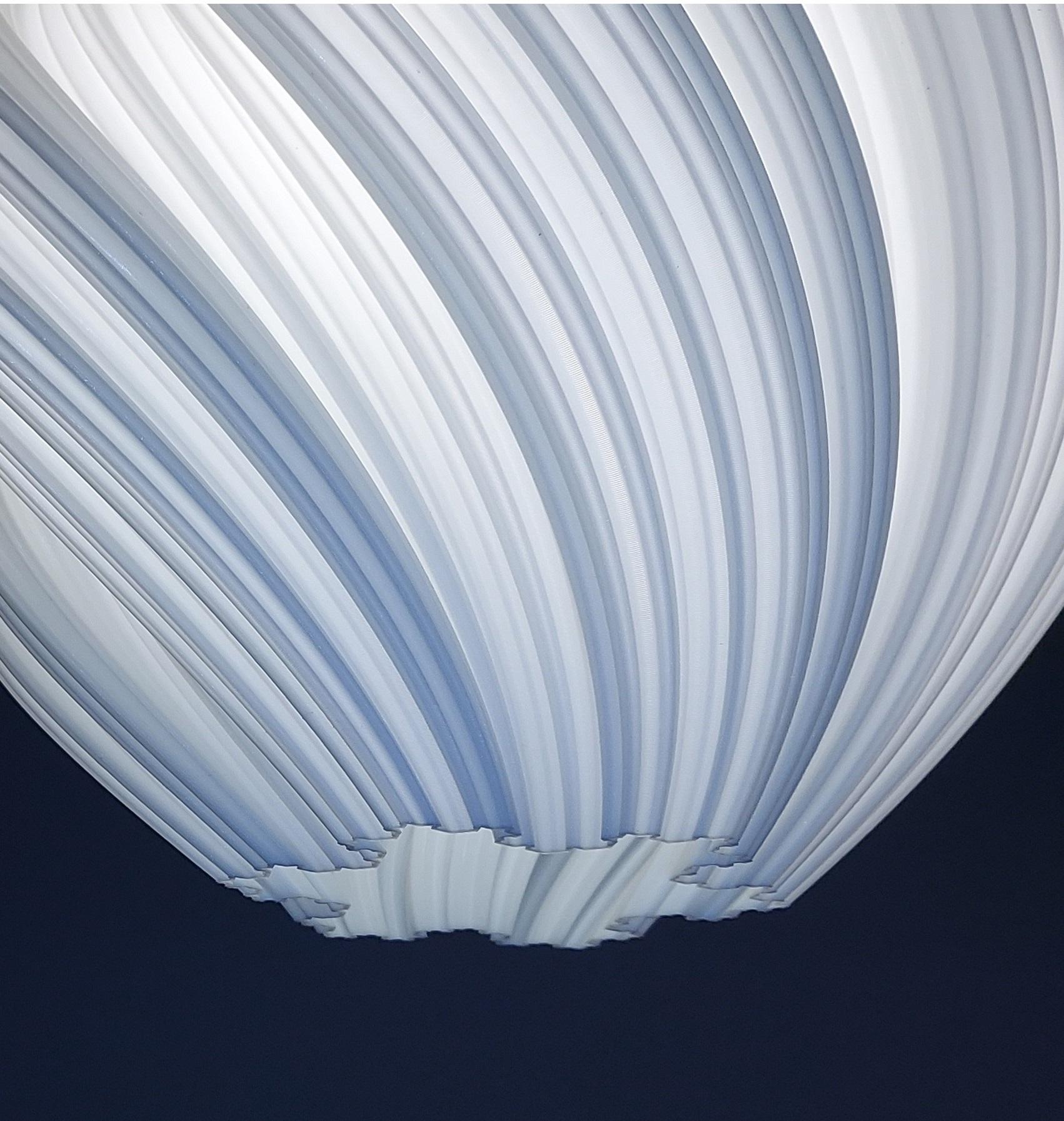 Koch #2 Clockwise Pendant Light Organic Contemporary Modern Lighting White 4