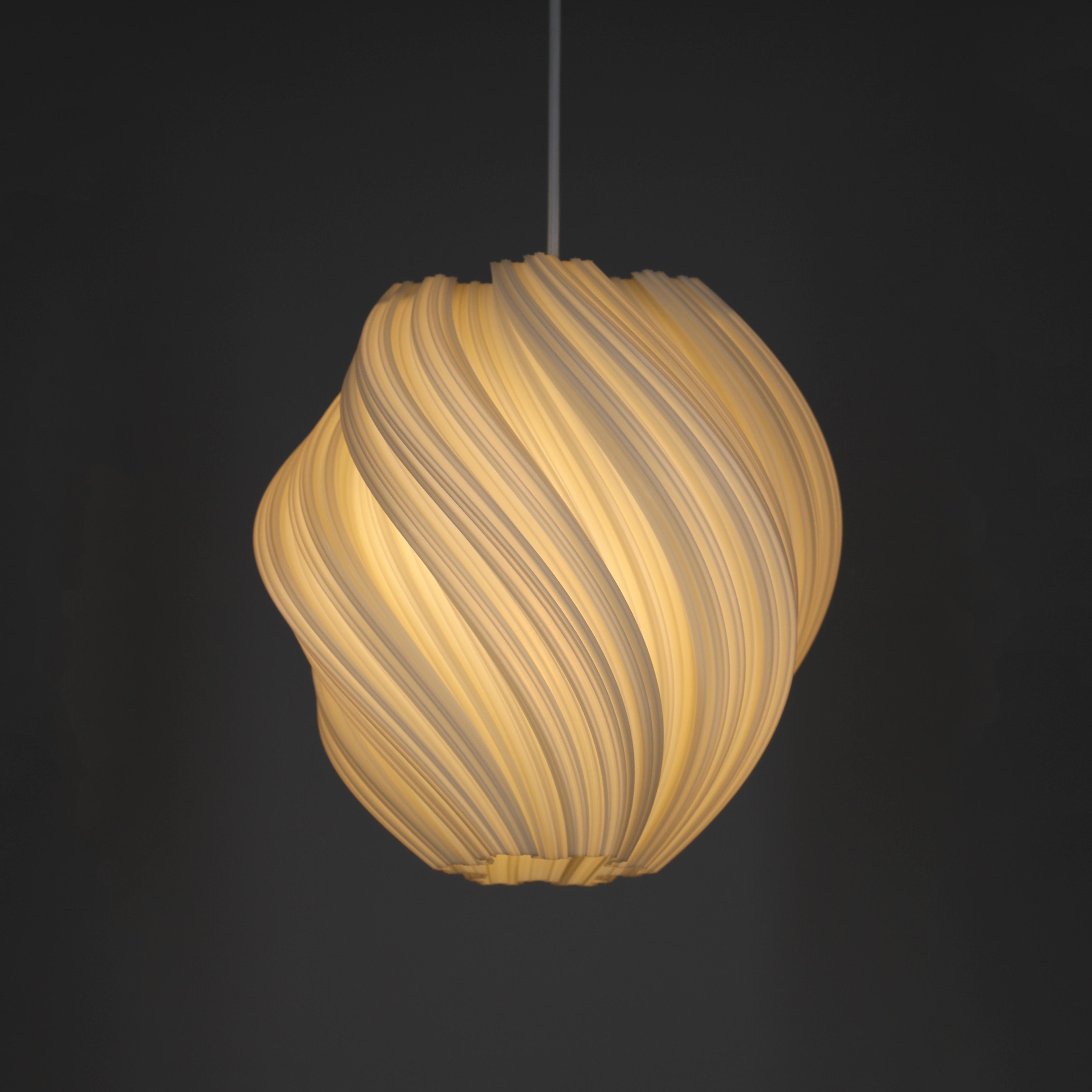 Organic Material Koch #2 Pendant Light White, Limited Edition 1/330 Swiss Design For Sale