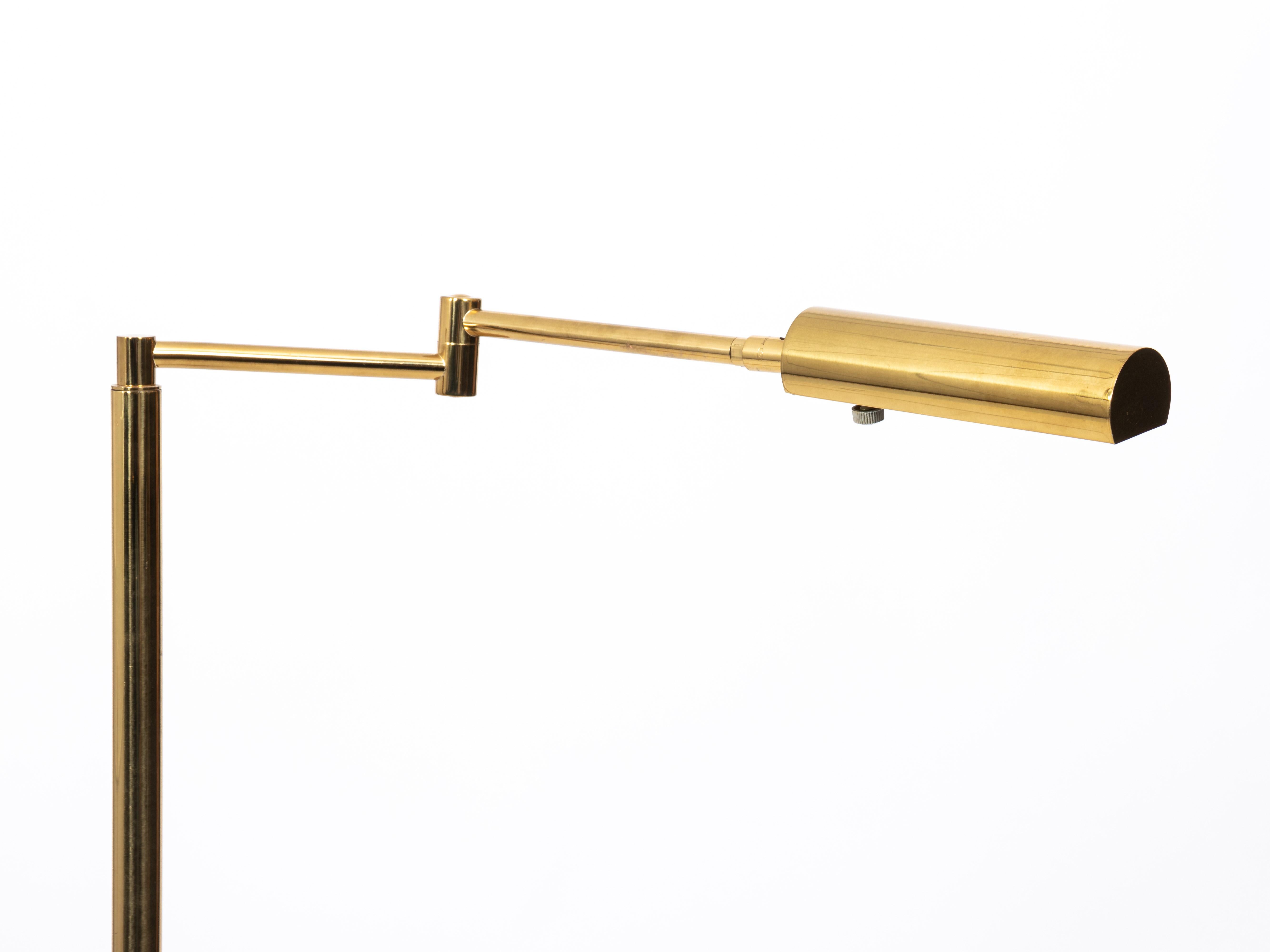 Mid-Century Modern Koch and Lowey Brass Floor Lamp