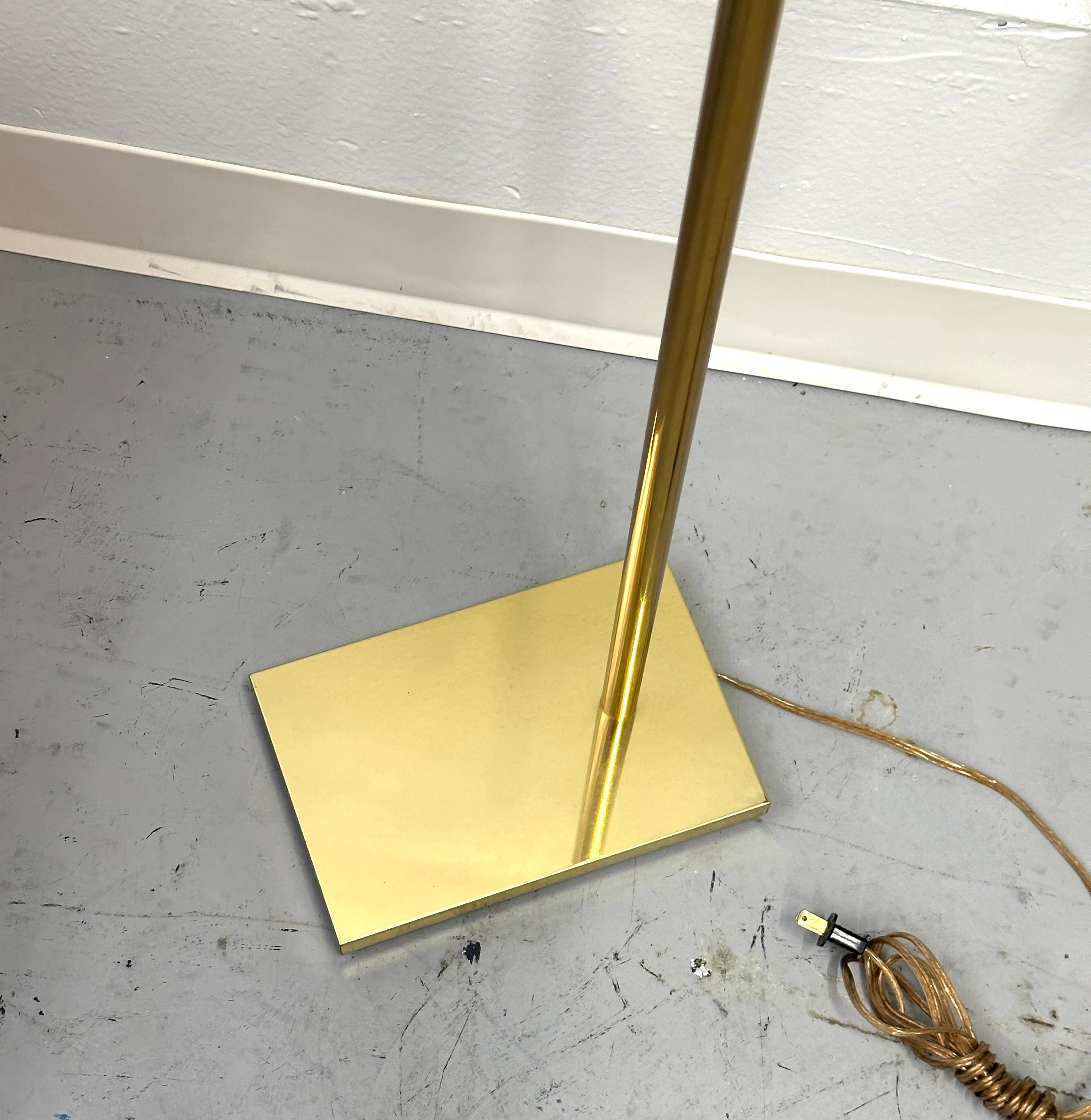 American Koch and Lowy Brass Adjustable Floor Lamp