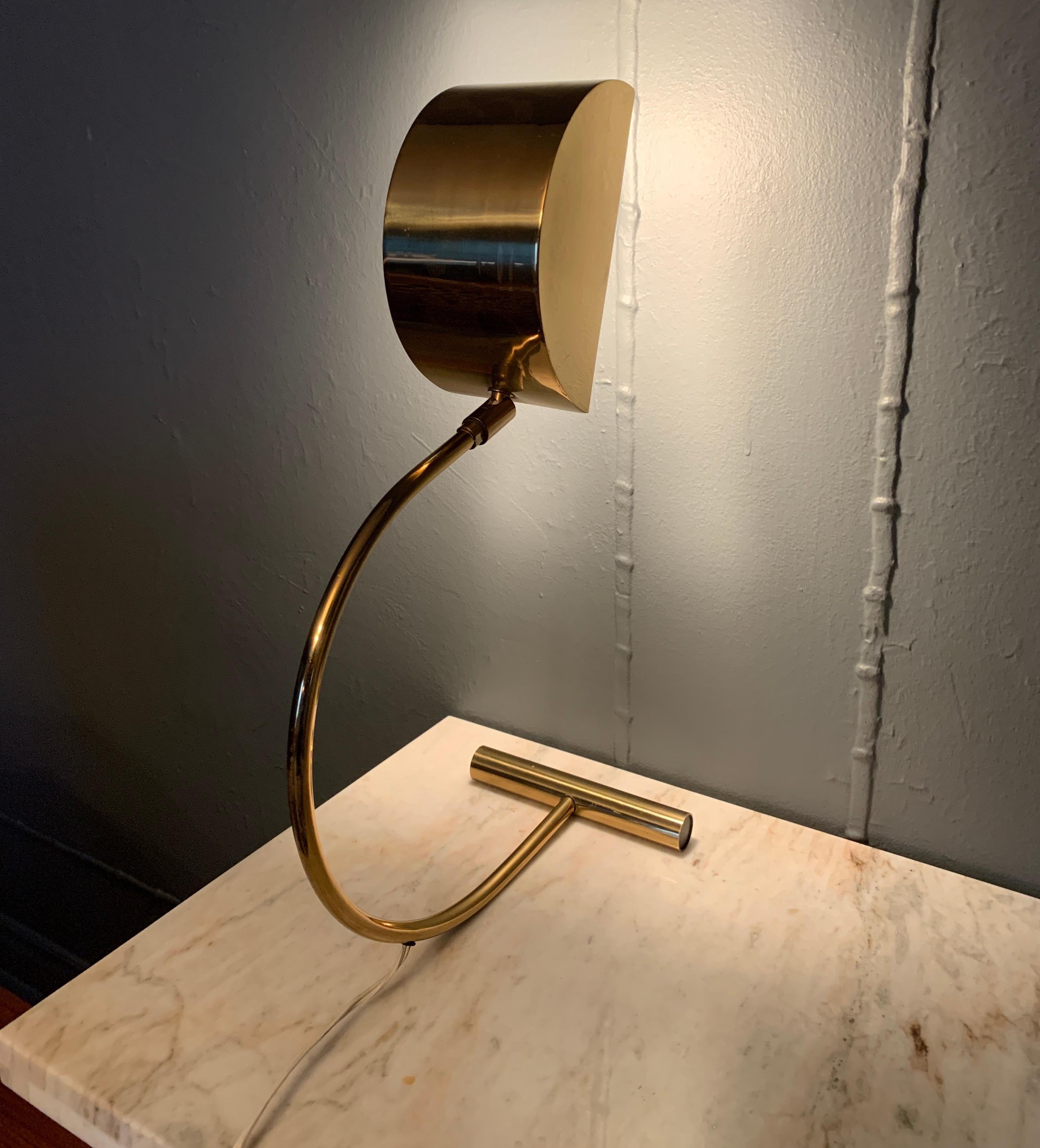 20th Century Koch and Lowy Brass Mid Century Table Desk Lamp