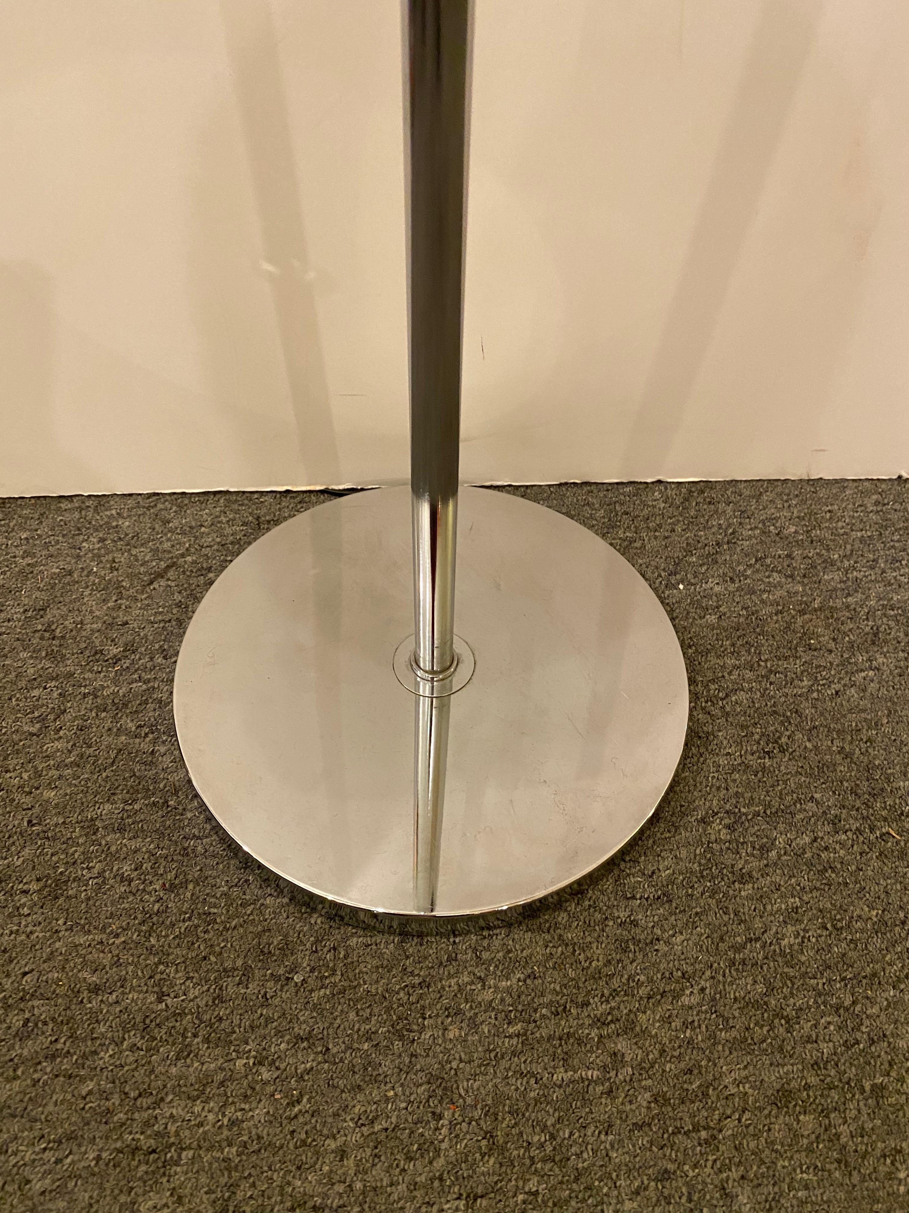 Late 20th Century Koch and Lowy Chrome Ball Floor Lamp For Sale
