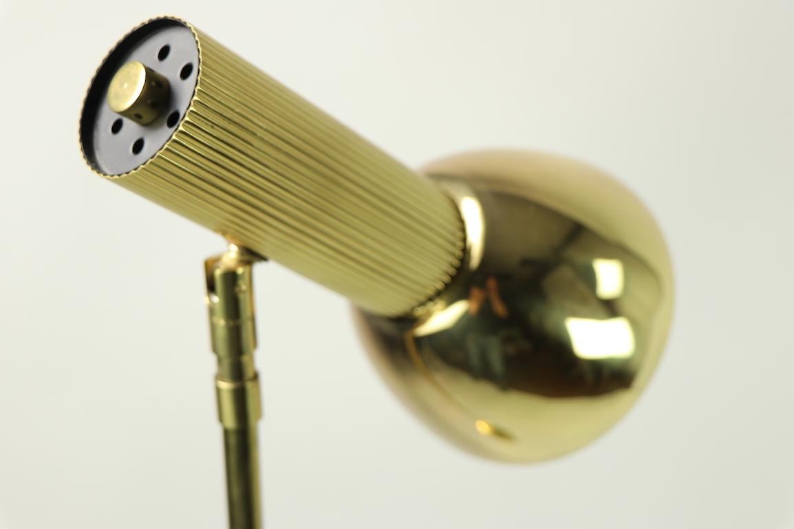 Koch and Lowy for OMI Adjustable Brass Floor Lamp 3