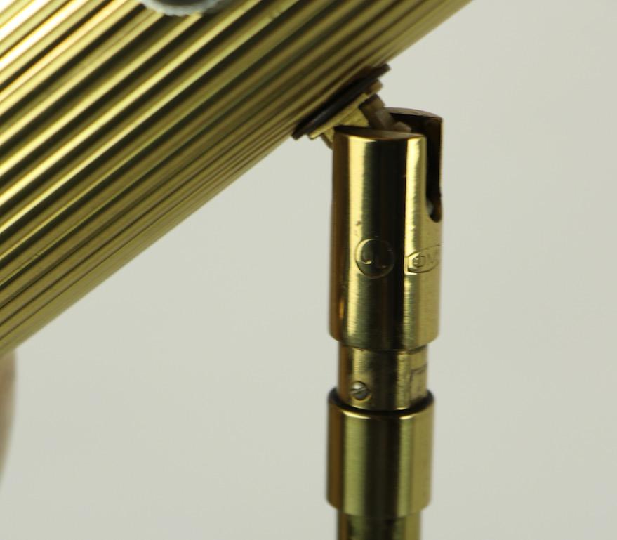 Koch and Lowy for OMI Adjustable Brass Floor Lamp 5