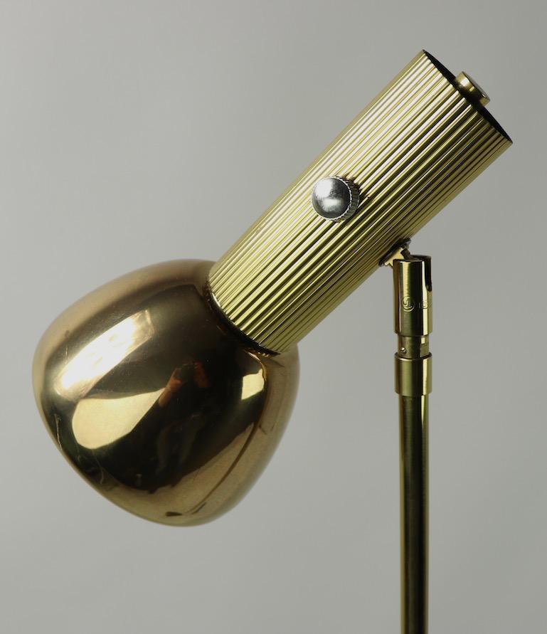 koch & lowy omi brass floor lamp