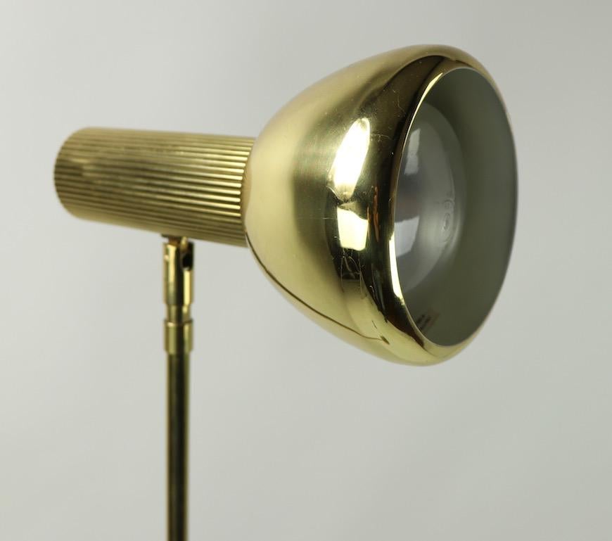 Koch and Lowy for OMI Adjustable Brass Floor Lamp 1