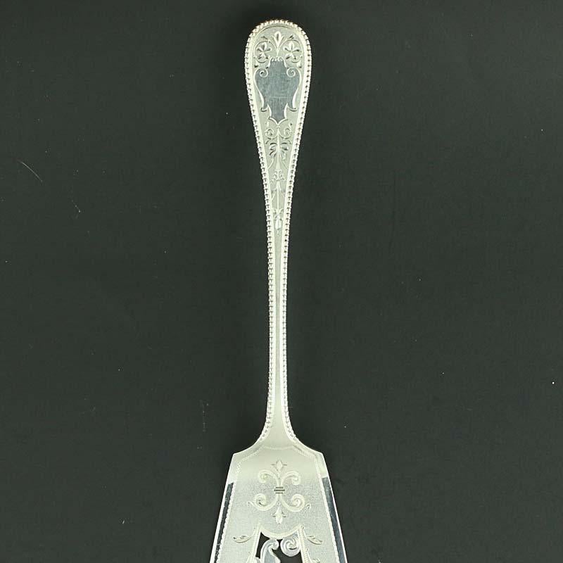 Item: Cake/Pie Server 
Brand: Koch & Bergfeld  
Monogram: No
Stamps: Koch & Bergfeld, maker's hallmarks, 800  
Metal Content: Guaranteed 800 Silver as stamped
Measurements: 12 1/4