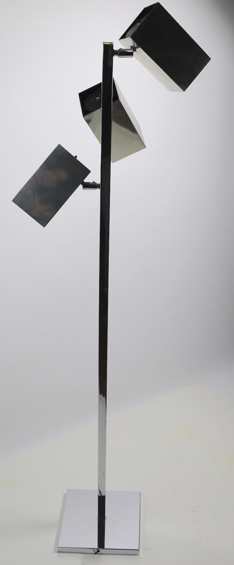 Koch & Lowy 3-Light Floor Lamp For Sale 4
