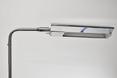 Koch & Lowy Adjustable Chrome Floor Reading Lamp