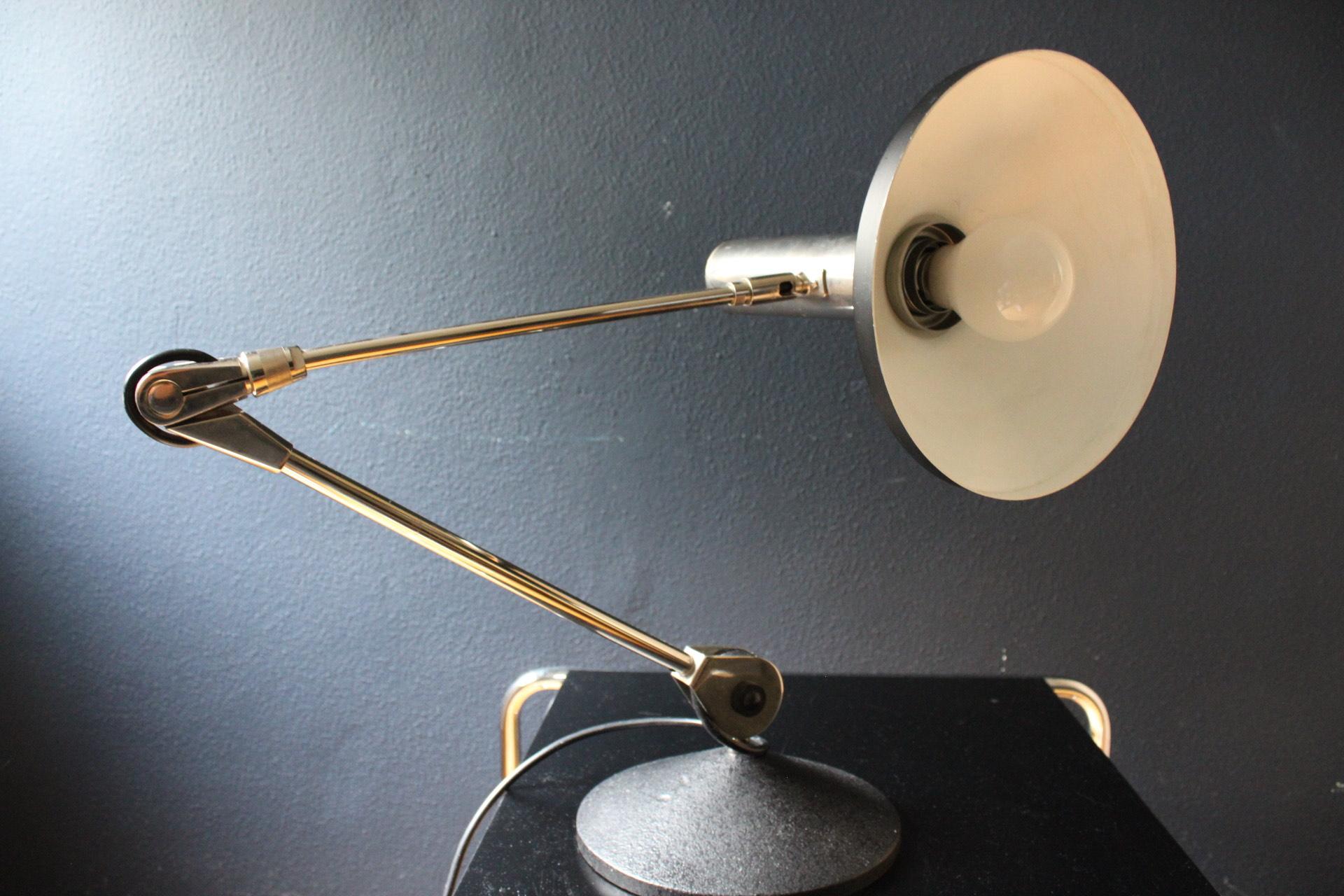 Mid-20th Century Koch & Lowy Adjustable Desk Lamp Table Lamp 1960s Mid Century For Sale