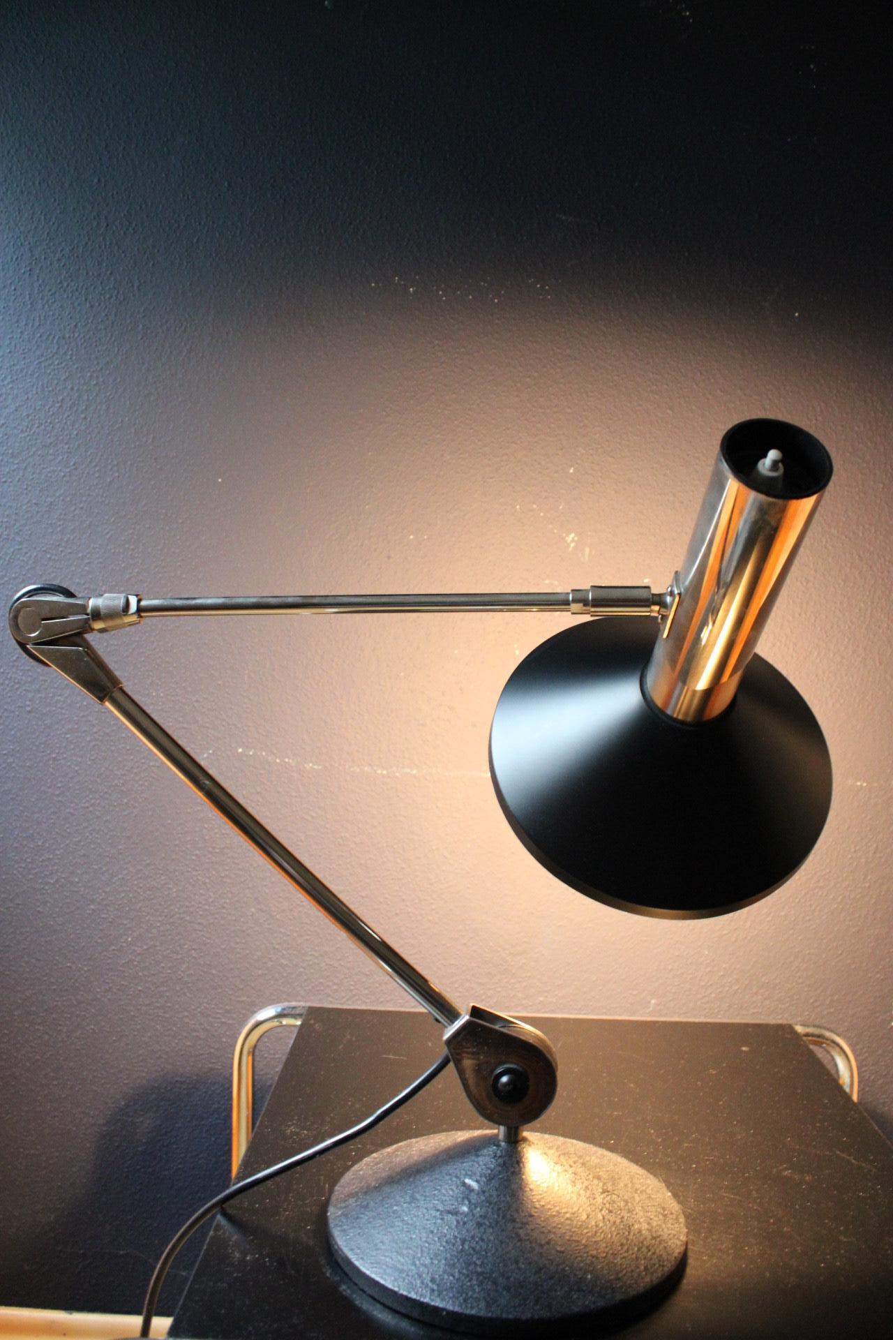 Metal Koch & Lowy Adjustable Desk Lamp Table Lamp 1960s Mid Century For Sale