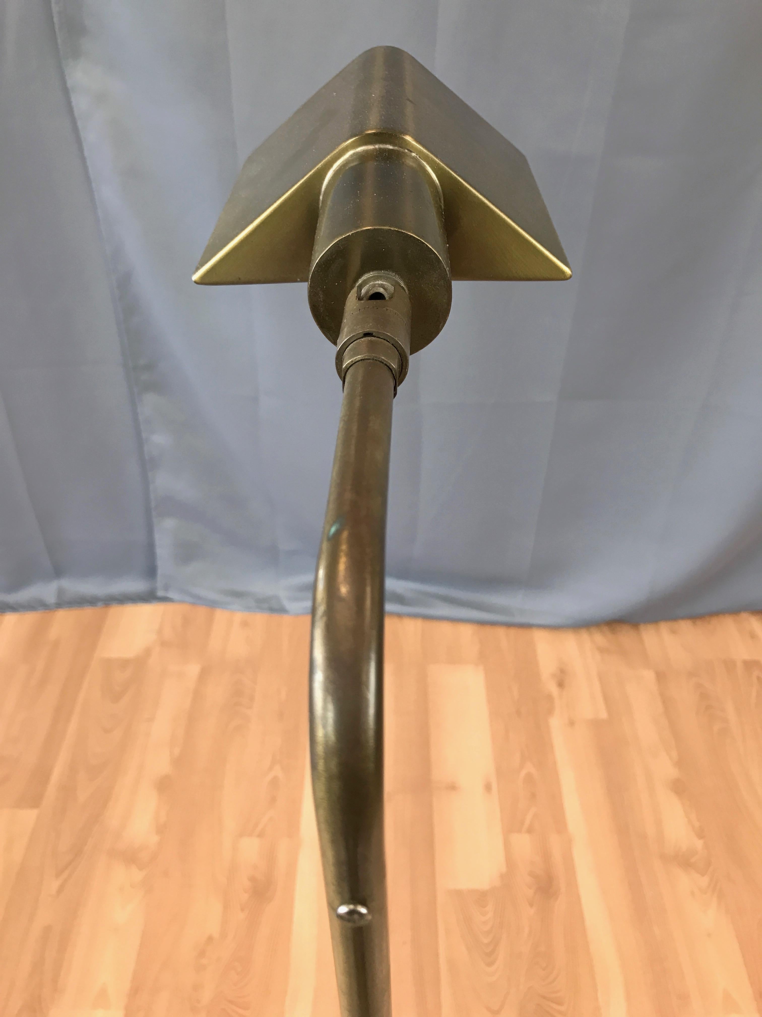 Koch & Lowy Adjustable Height Articulated Brass Floor Lamp 3