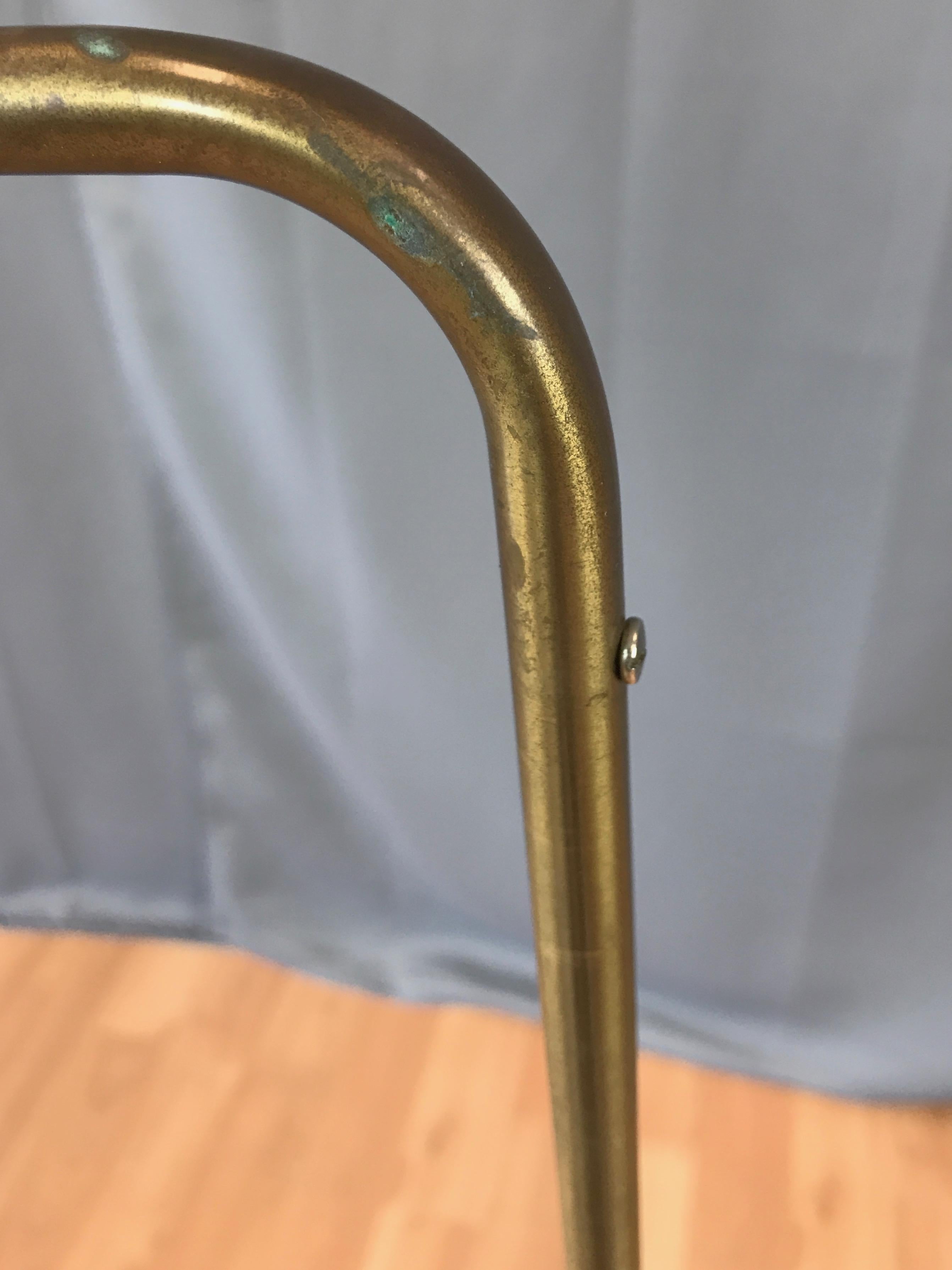 Koch & Lowy Adjustable Height Articulated Brass Floor Lamp 5