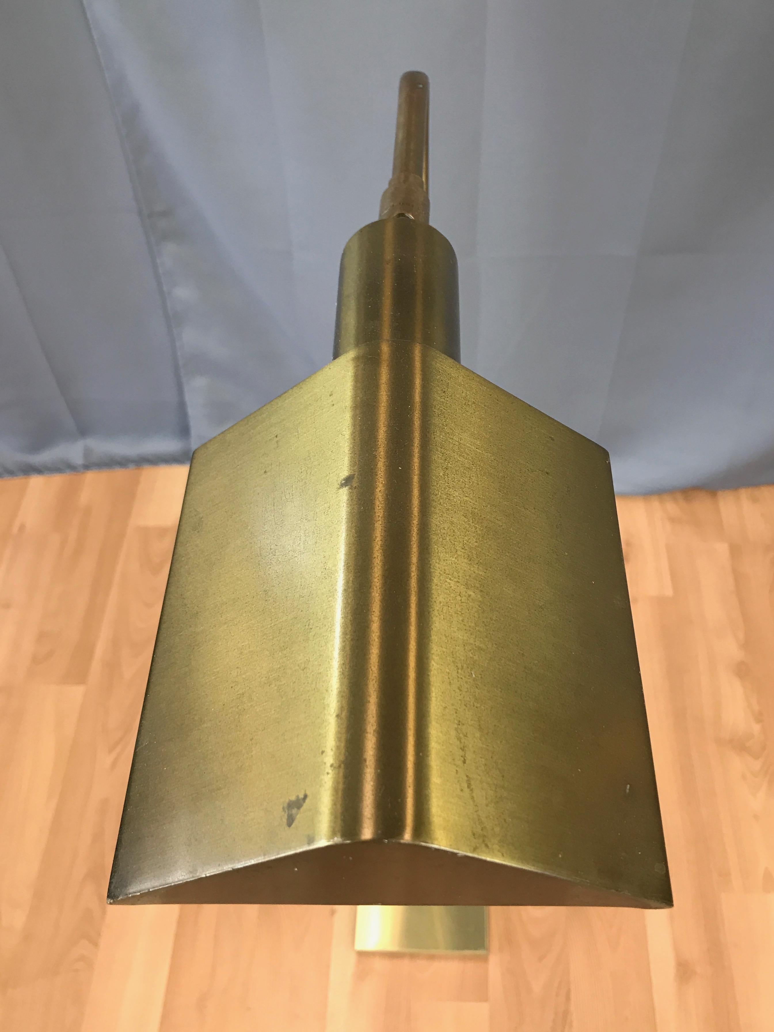 Koch & Lowy Adjustable Height Articulated Brass Floor Lamp 1