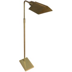 Retro Koch & Lowy Adjustable Height Articulated Brass Floor Lamp